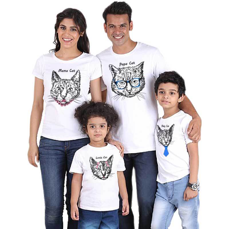 Title 4, Family of four parent-child T-shirts