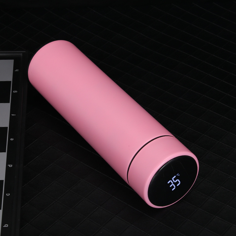 Умная бутылка для воды 500 мл, термосы из нержавеющей стали, интеллектуальный дисплей температуры, кофейная кружка, чашка