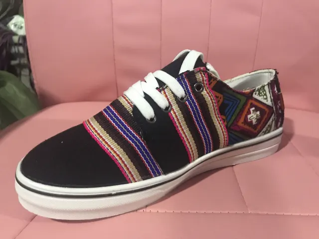 Ethnic style sports couple board shoes Black - Shop at LoveMi