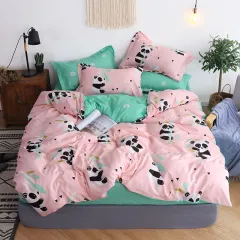 cotton bed set - Pink - View 1