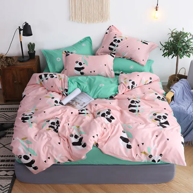 cotton bed set Pink - Shop at LoveMi