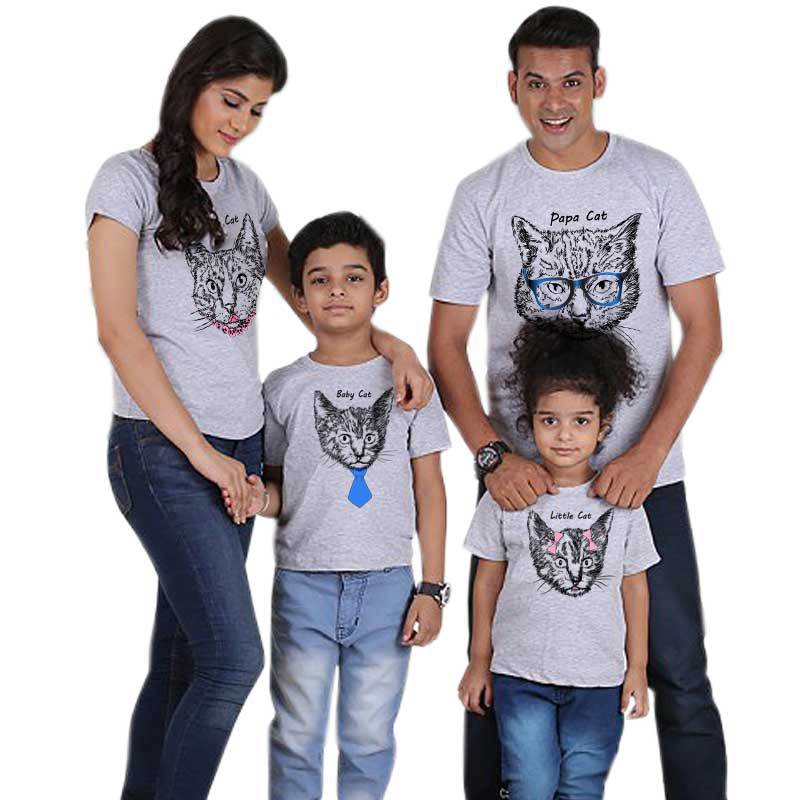 Title 2, Family of four parent-child T-shirts