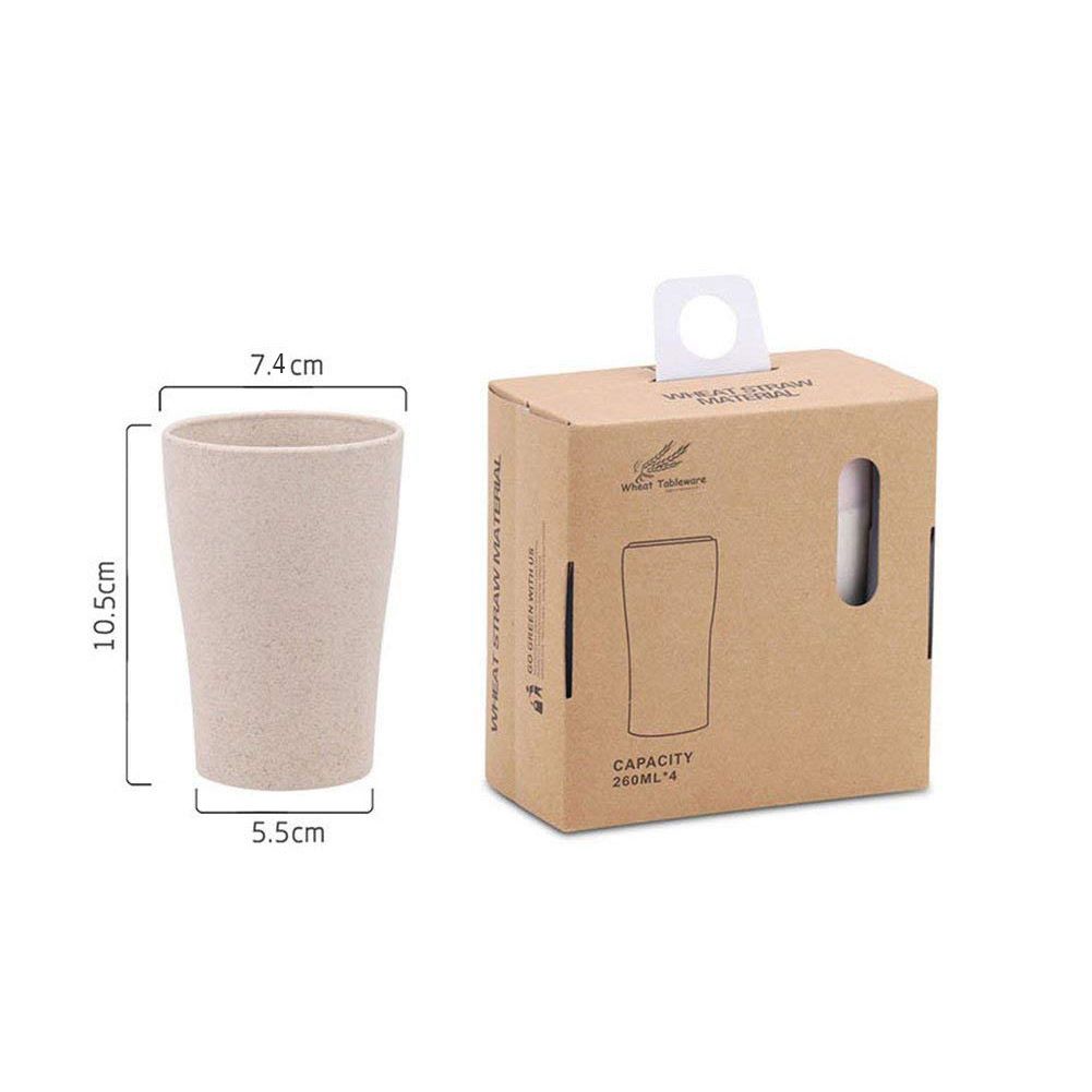 Degradable wheat straw cup