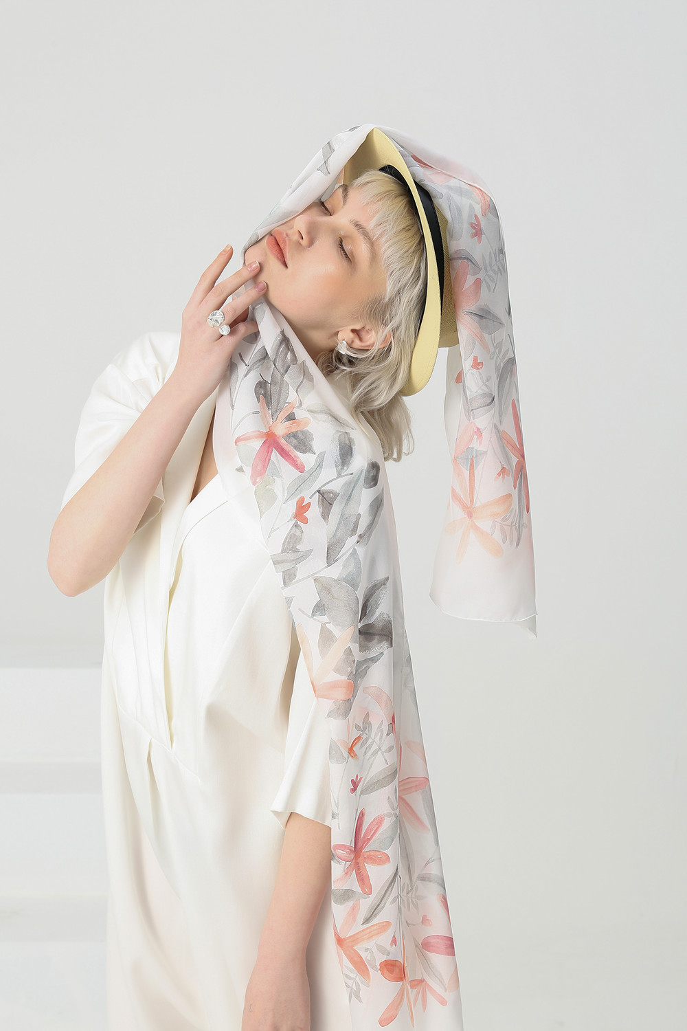 Fashion silk chiffon long scarf