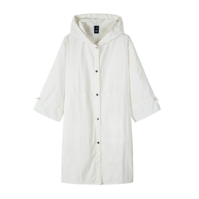 Abstract printed hooded girl jacket