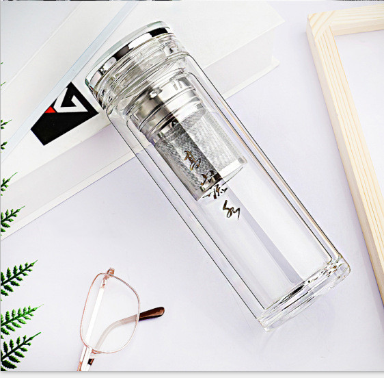Glass double gold rimmed glass Silver - Shop at LoveMi