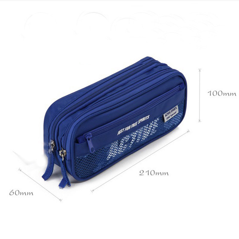 Multifunctional double-layer pencil case student