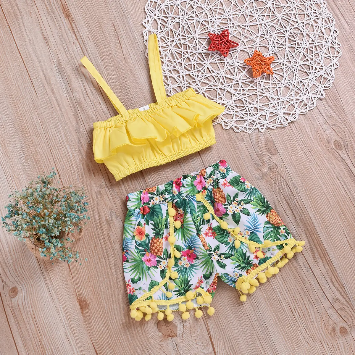 Children's suspender dress suit