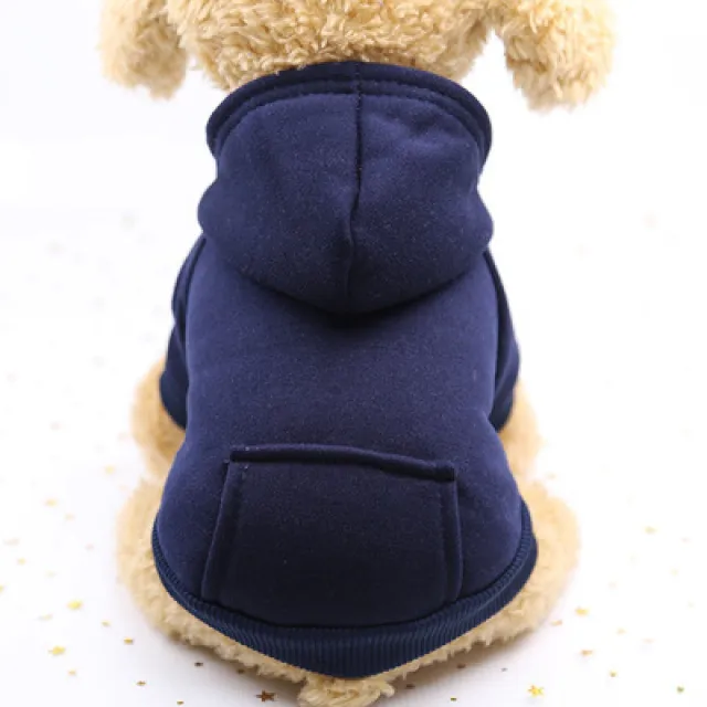 Dog teacup dog costume 1 cat puppies red dog winter Navy Blue - Shop at LoveMi