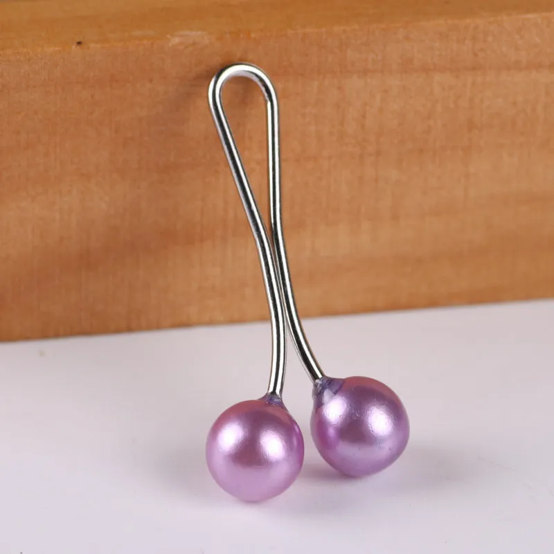 Pearl fine needle silk buckle - Purple