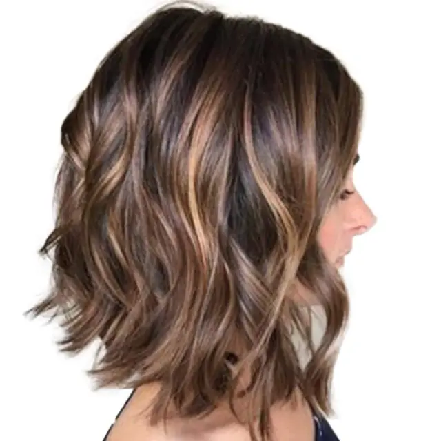 Wig female short curly hair Photo Color - Shop at LoveMi