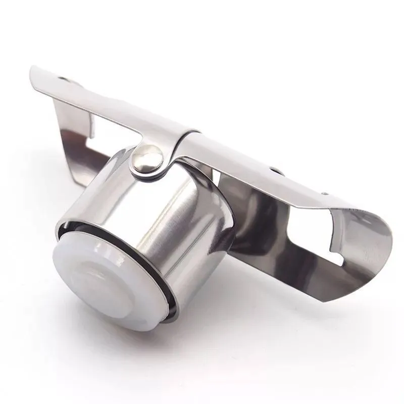 Stainless steel sealed red wine stopper - Silver