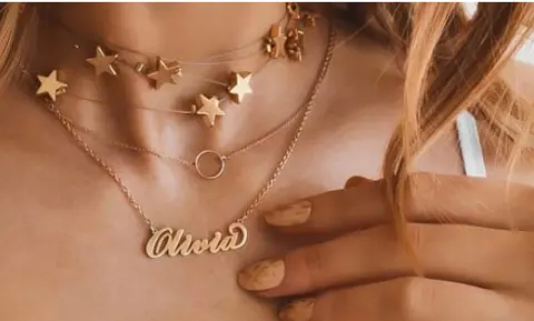 Personalization Titanium Steel Custom Name Necklace