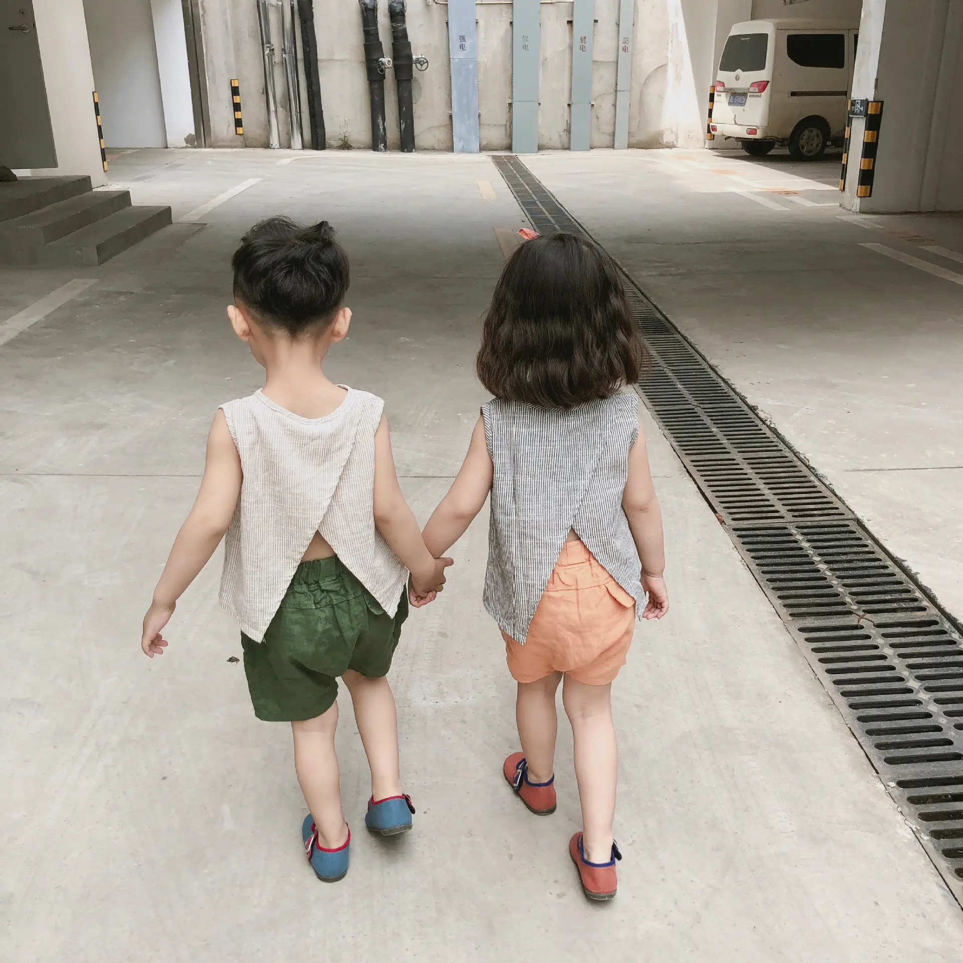 children's cotton and linen shorts