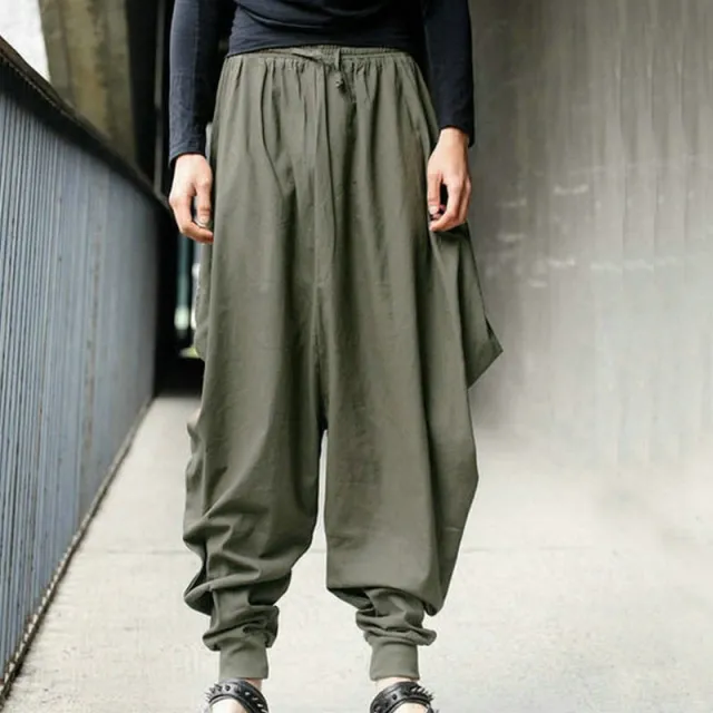Harem pants men's vintage harem pants Army Green - Shop at LoveMi