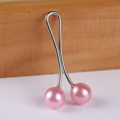Pearl fine needle silk buckle - Pink - View 1