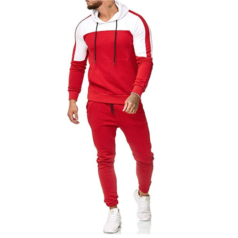 Men's sports and leisure hooded suit