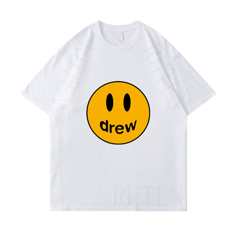 Smiley printed men's short sleeve T-shirt