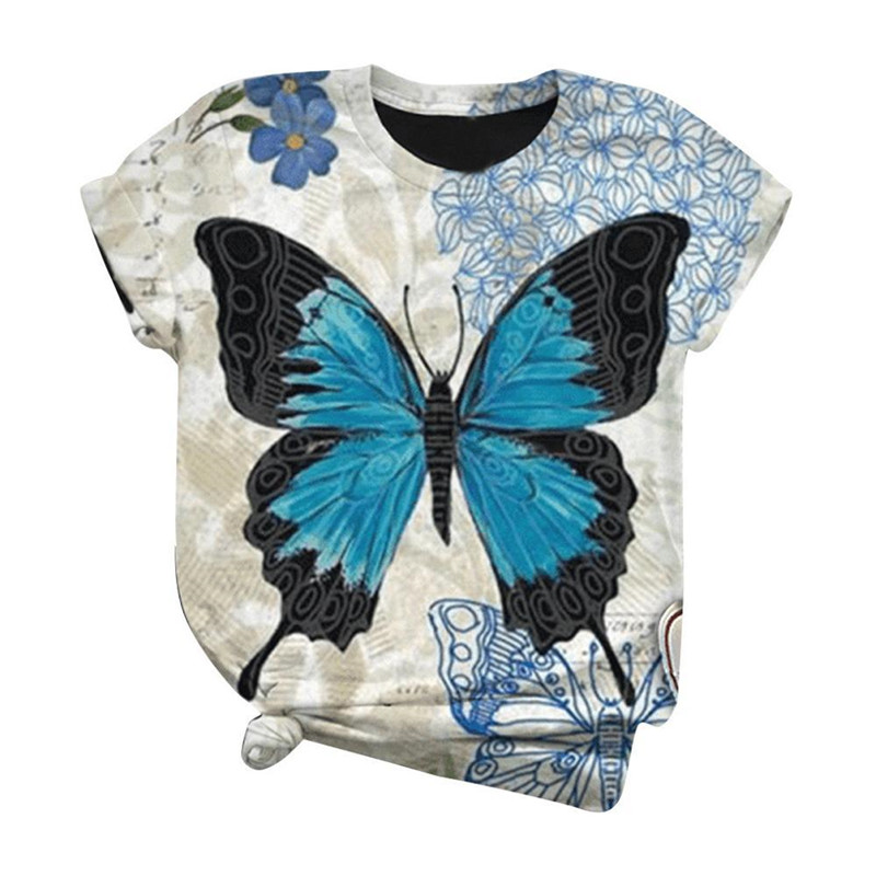 Printed loose fashion short sleeves