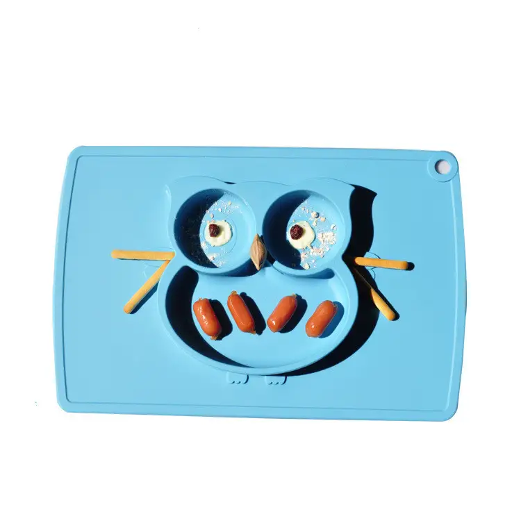 Owl Silicone Placemat Children's Plate