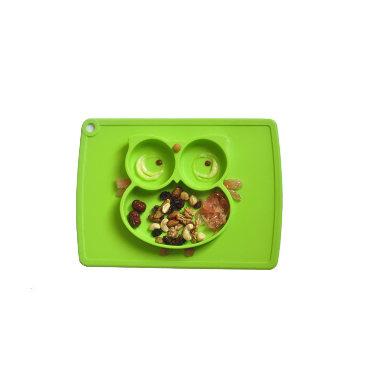 Owl Silicone Placemat Children's Plate