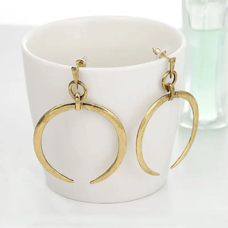 Big earrings round