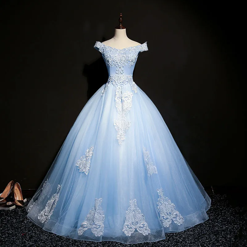 Evening dress wedding dress - The Light Blue