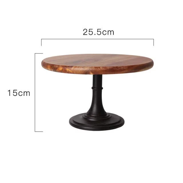Solid wood tray dessert cake stand Image - Shop at LoveMi