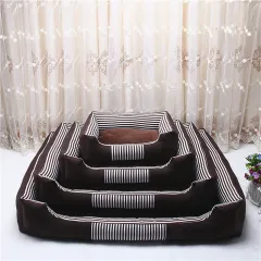 The four seasons of kennel removable and washable canvas pet nest - Brown - View 1