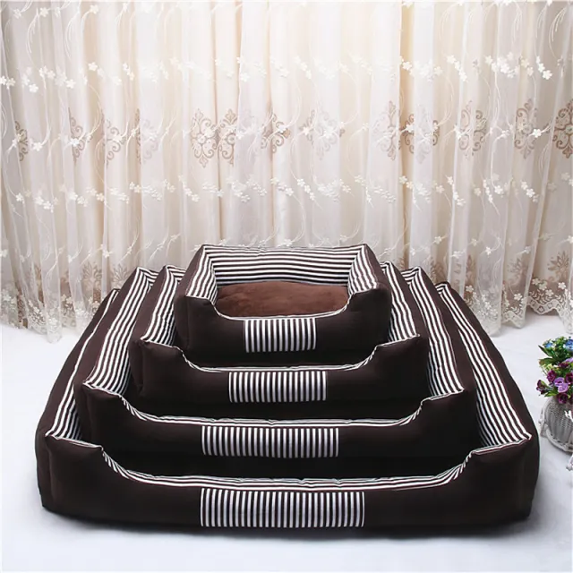 The four seasons of kennel removable and washable canvas pet nest Brown - Shop at LoveMi