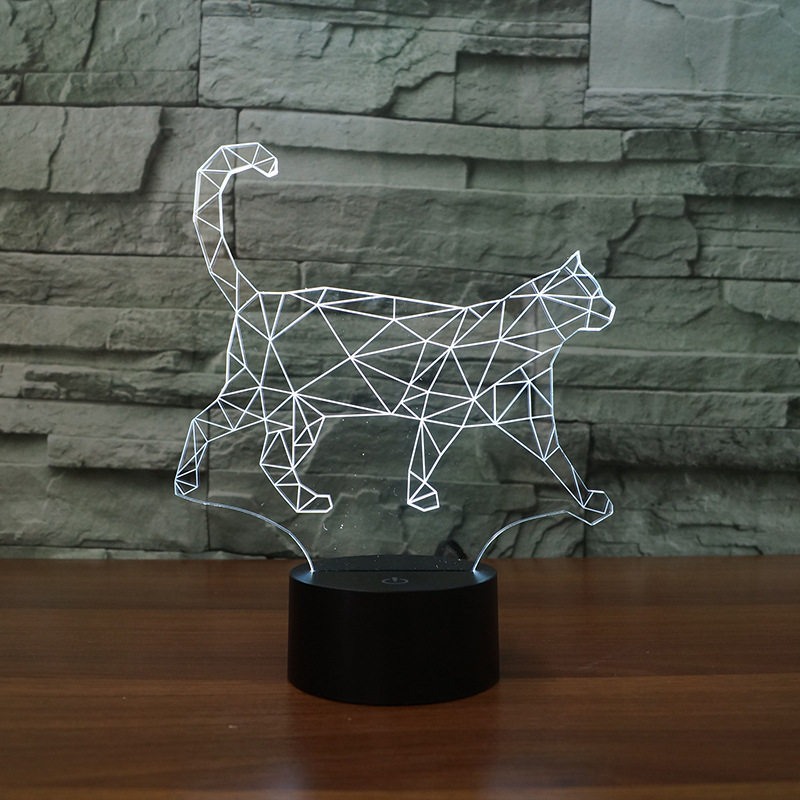 Acrylic Cat Night Light, picture 3 of 5
