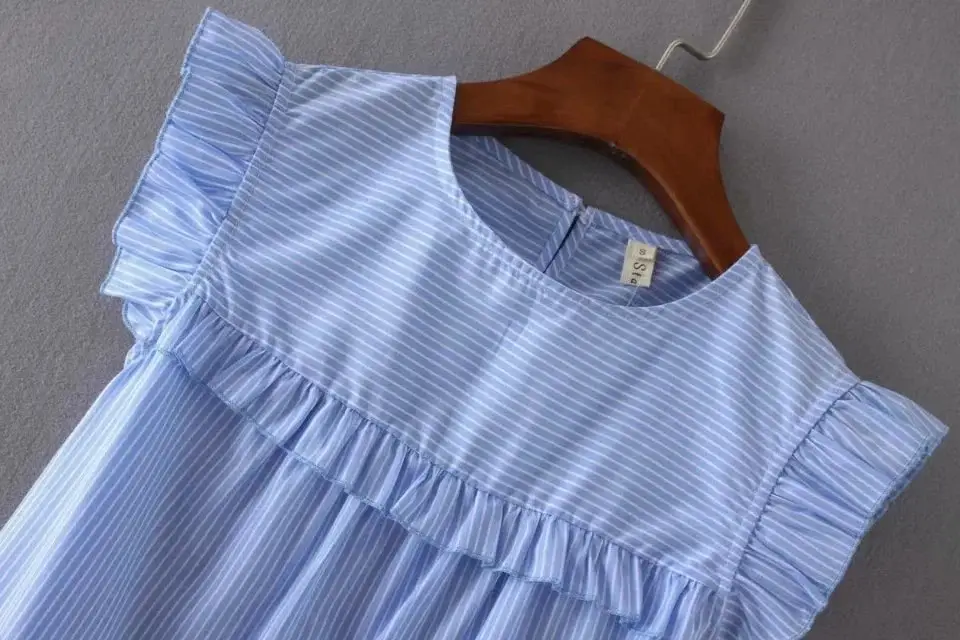 Splicing sleeveless pullover shirt
