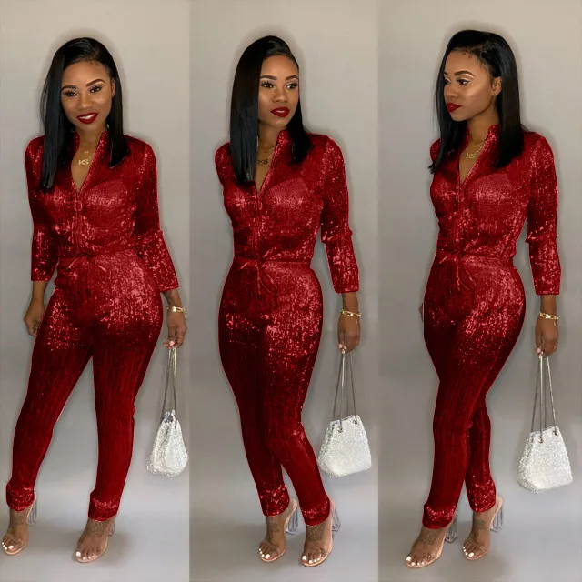 Women's jumpsuit - Red