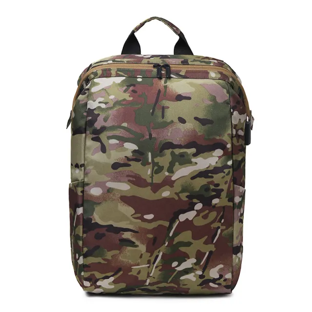 Men's backpack fashion leather backpack Camouflage 16 Inch - Shop at LoveMi