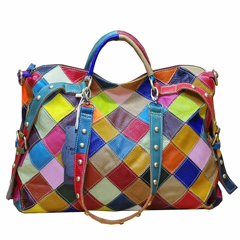 Portable one shoulder women's bag - Colour