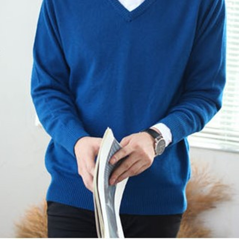 Men's round neck cashmere sweater