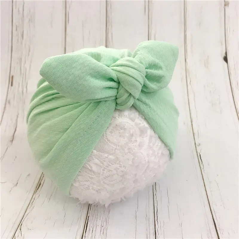 Bow baby hat