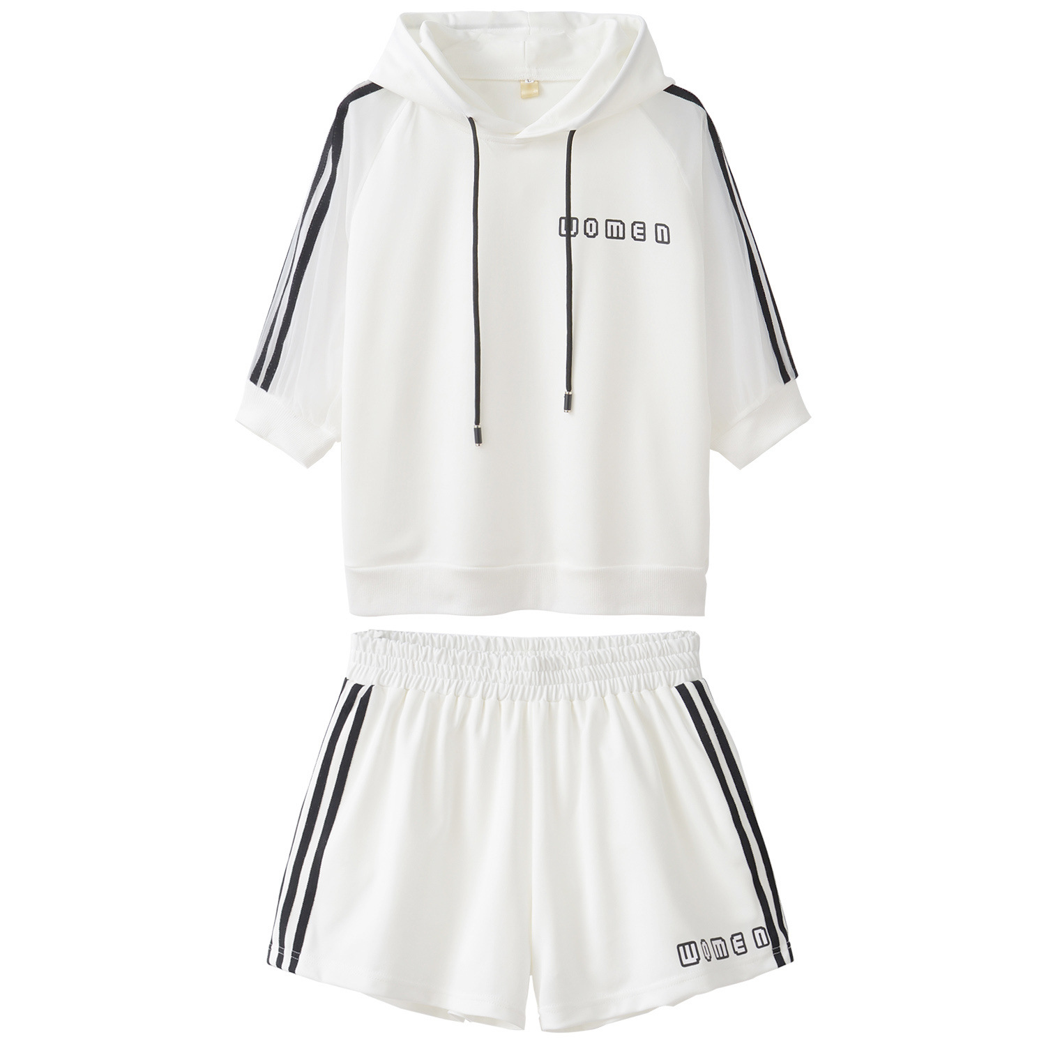 Two piece set of fashionable loose shorts