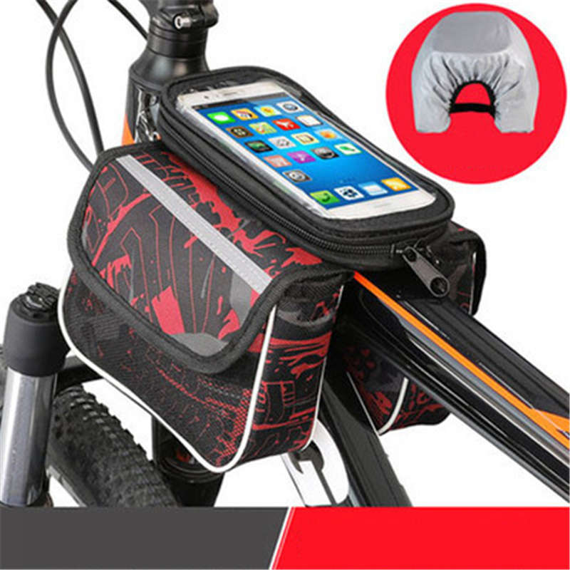 Mountain bike mobile phone bag in Red