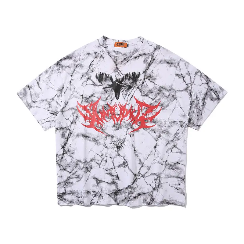 Dirty smoke print short sleeve