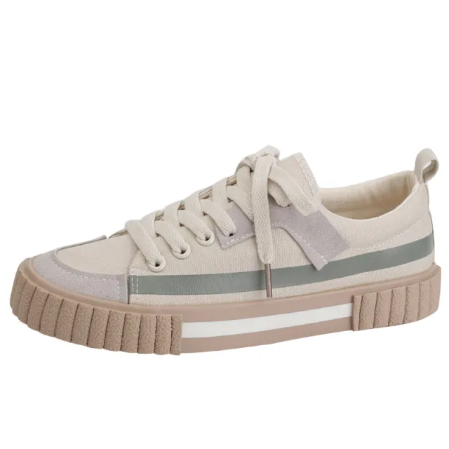 Vintage style canvas shoes Beige - Shop at LoveMi