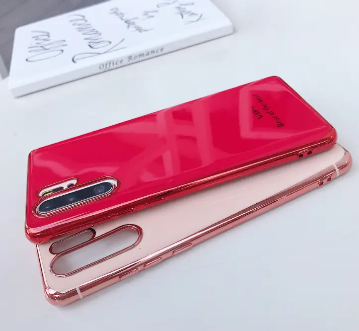 luxury plating soft tpu case for huawei silicone cover