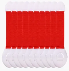 Cloth Belt Multifunctional Lock Anti-Pinching Baby Protection Refrigerator Lock - Red - View 1