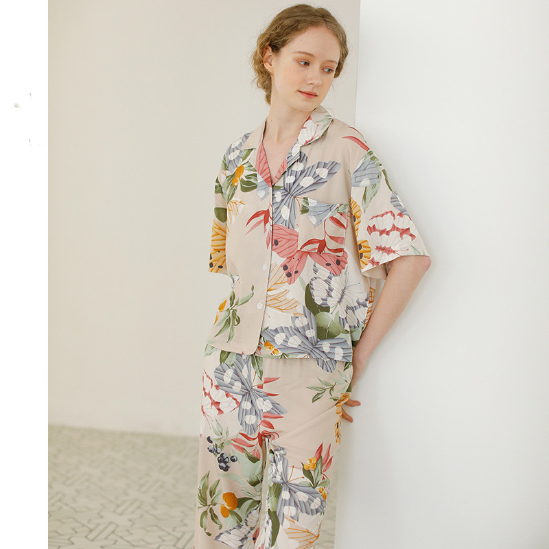 Floral butterfly Pajamas suit