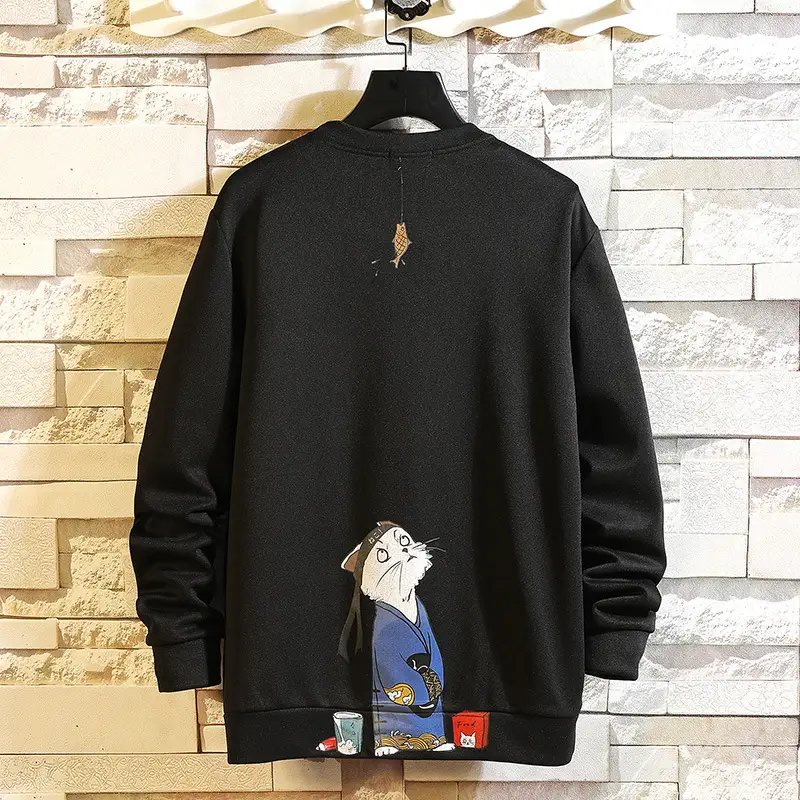 Japanese printed youth long-sleeved sweater