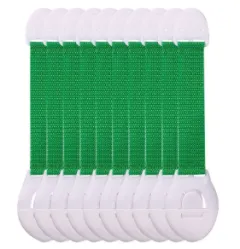 Cloth Belt Multifunctional Lock Anti-Pinching Baby Protection Refrigerator Lock - Green - View 1