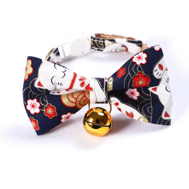 Shiba Inu Adjustable Pet Bow Tie Blue B - Shop at LoveMi