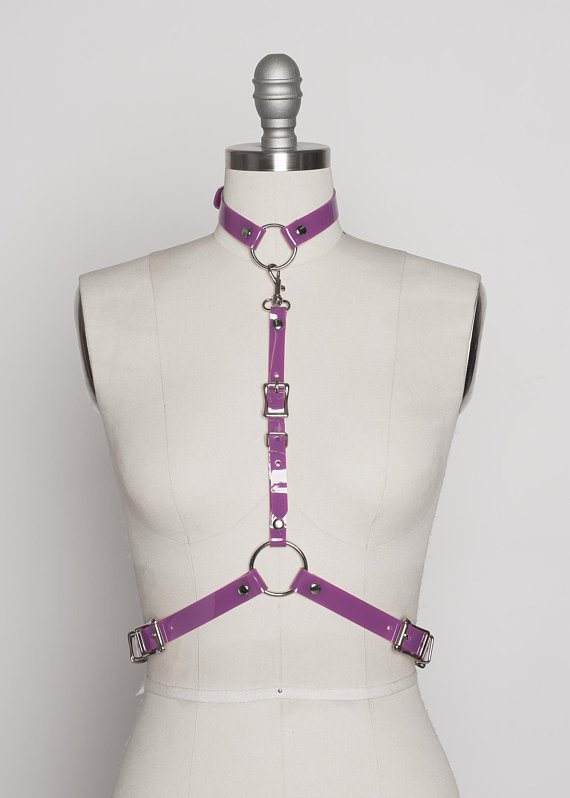 Shiny PVC vinyl sling