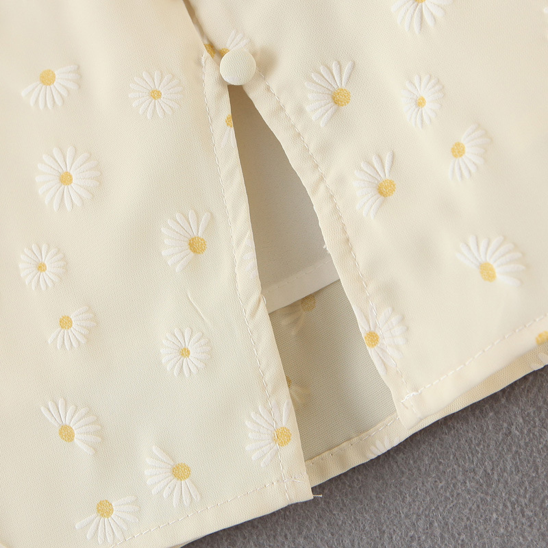 Daisy printed split skirt