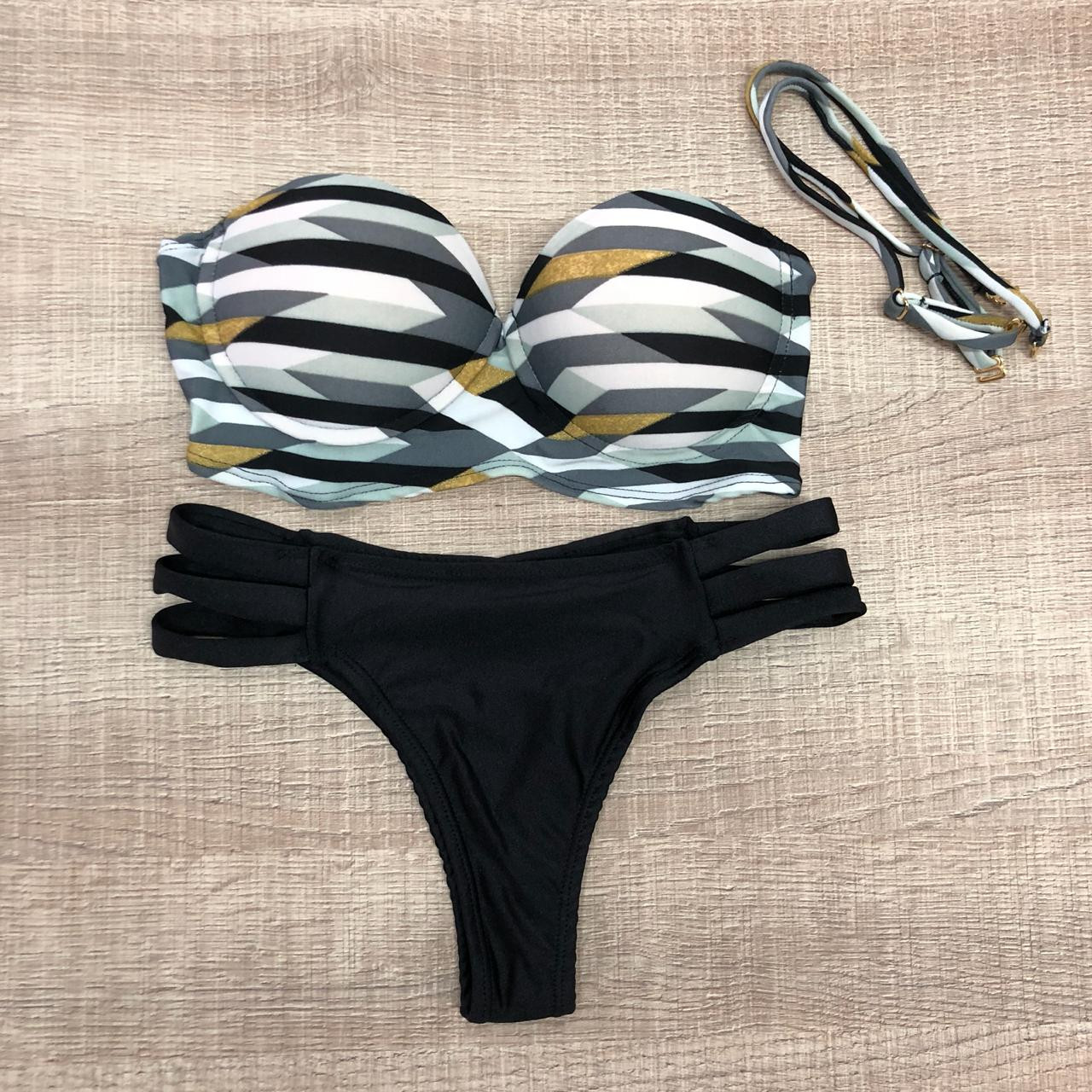 New ladies split floral swimsuit - Image 2